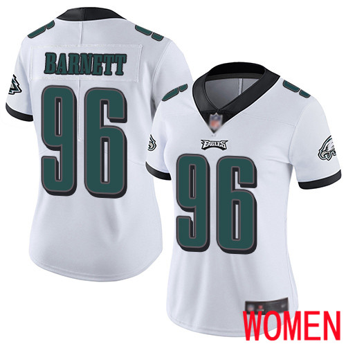 Women Philadelphia Eagles 96 Derek Barnett White Vapor Untouchable NFL Jersey Limited Player Football
